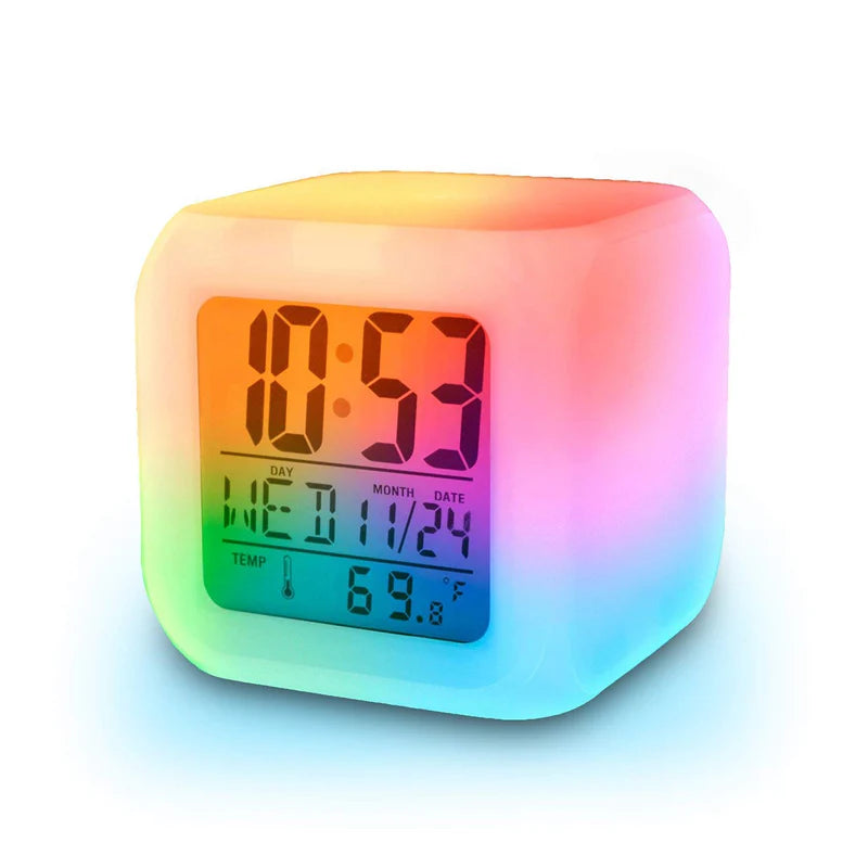 led alarm clock portabel